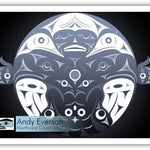 Native fine art print called Metamorphosis II by indigenous artist Andy Everson