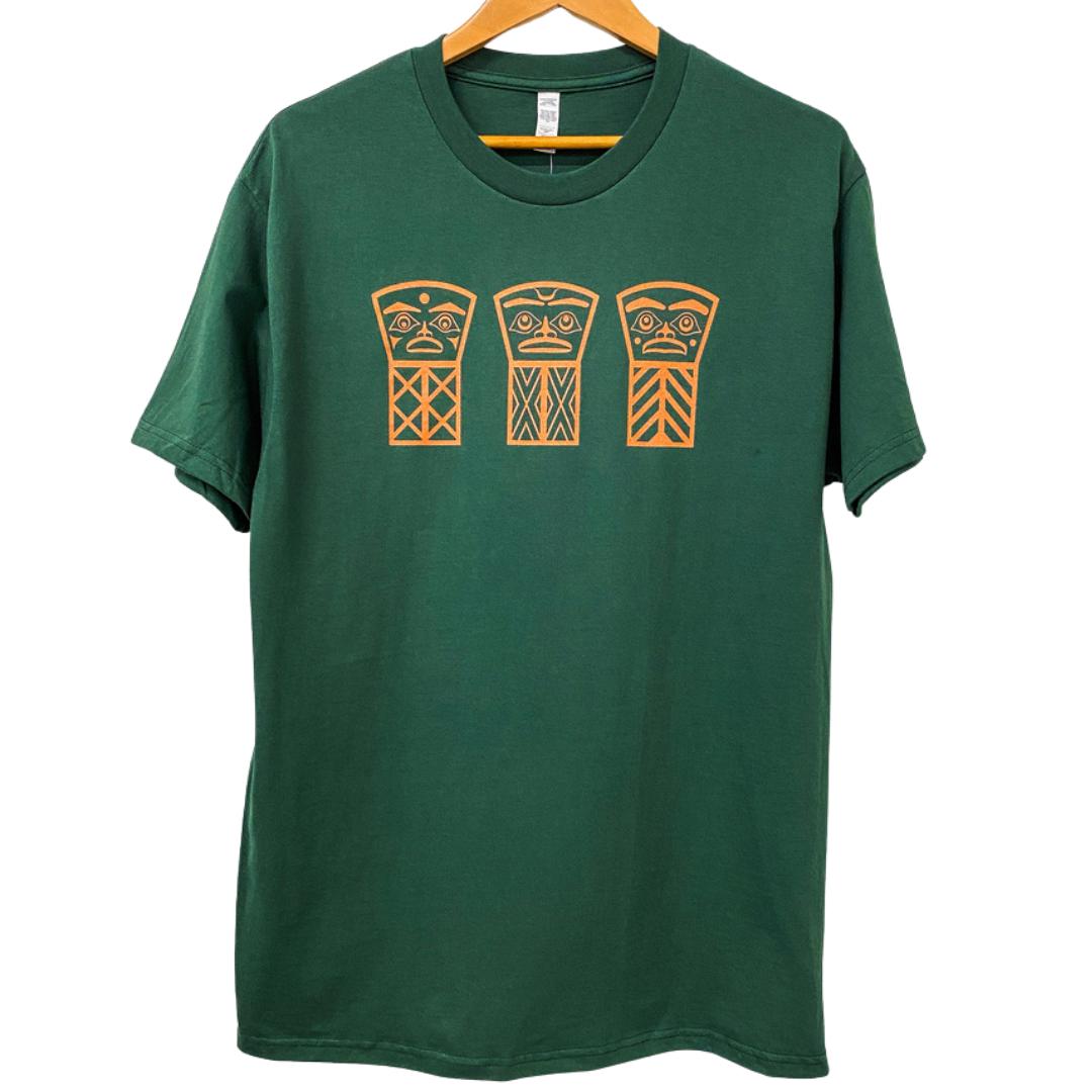 Front view of Native apparel Culture is My Wealth unisex t-shirt by Indigenous artist