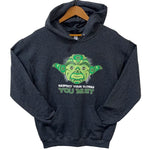 Front view of unisex hoodie called elder by indigenous artist