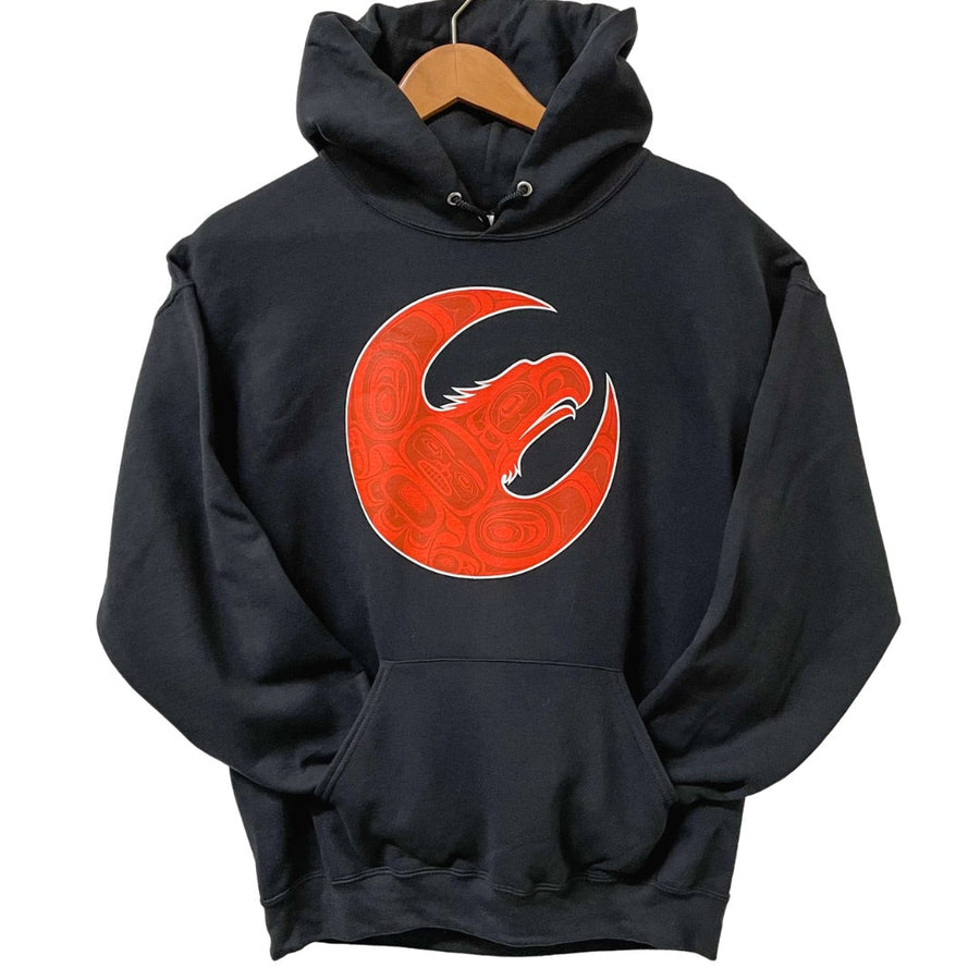 Front view of unisex hoodie called Hope by indigenous artist