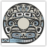 Native fine art print called Na̱wiła dzasa by indigenous artist Andy Everson