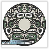 Native fine art print called Na̱wiła ła̱nx̱a by indigenous artist Andy Everson