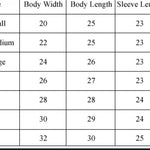 Size chart of apparel hoodie called Idle No More by indigenous artist Andy Everson
