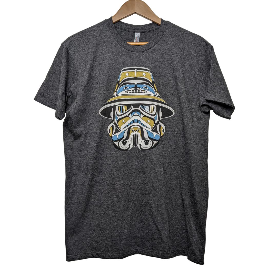 Native apparel T-shirt called Northern Warrior by indigenous artist Andy Everson