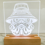 Customizable 6x7 inch LED light featuring original Northwest Coast Native art designs, ideal as a nightlight