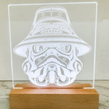 Customizable 6x7 inch LED light featuring original Northwest Coast Native art designs, ideal as a nightlight