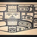 Native fine art print called Origins by contemporary indigenous artist Andy Everson