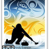 Native fine art print called Otter by indigenous artist Andy Everson