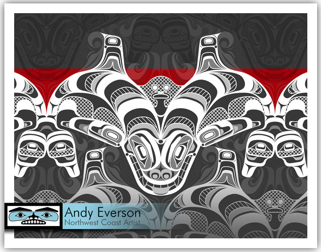 Native fine art print called Perspective by indigenous artist Andy Everson