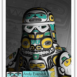 Native fine art print called Persistence by indigenous artist Andy Everson