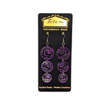 Moon Drops Acrylic Chandelier Earrings