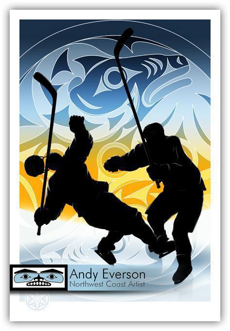 Native fine art print called Ram by indigenous artist Andy Everson
