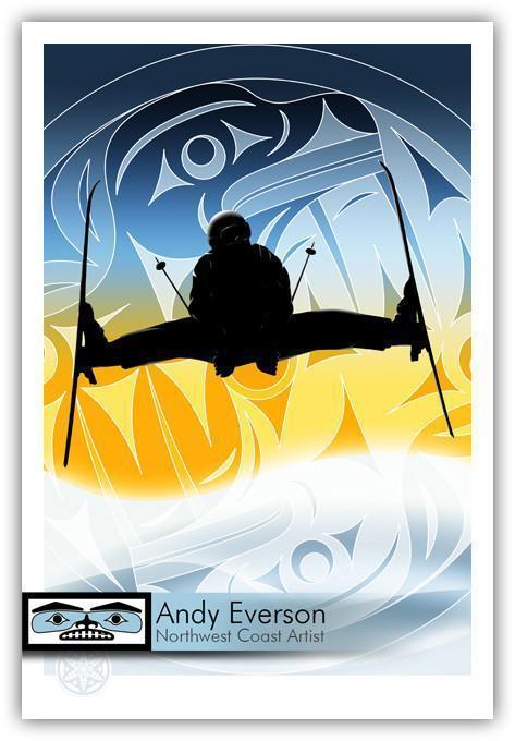 Native fine art print called Raven by indigenous artist Andy Everson
