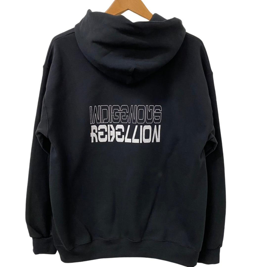 Unisex hoodie called Indigenous Rebellion by indigenous artist Andy Everson