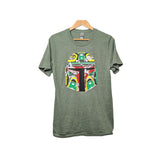 Front view of Resilience Unisex T-Shirt by indigenous artist Andy Everson