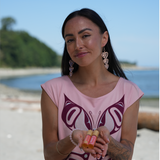 Butterfly Woman’s Eco-Friendly Cap Sleeve Top