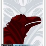 Native fine art print called Shapeshifter by indigenous artist Andy Everson