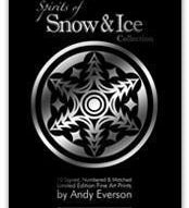 Native fine art print called Spirits of Snow & Ice by indigenous artist Andy Everson