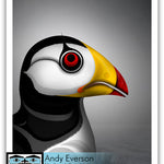 Native fine art print called Splash of Color by contemporary indigenous artist Andy Everson