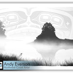 Native fine art print called Stillness by indigenous artist Andy Everson