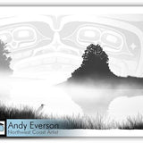 Native fine art print called Stillness by indigenous artist Andy Everson