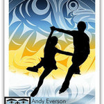 Native fine art print called Swan by indigenous artist Andy Everson