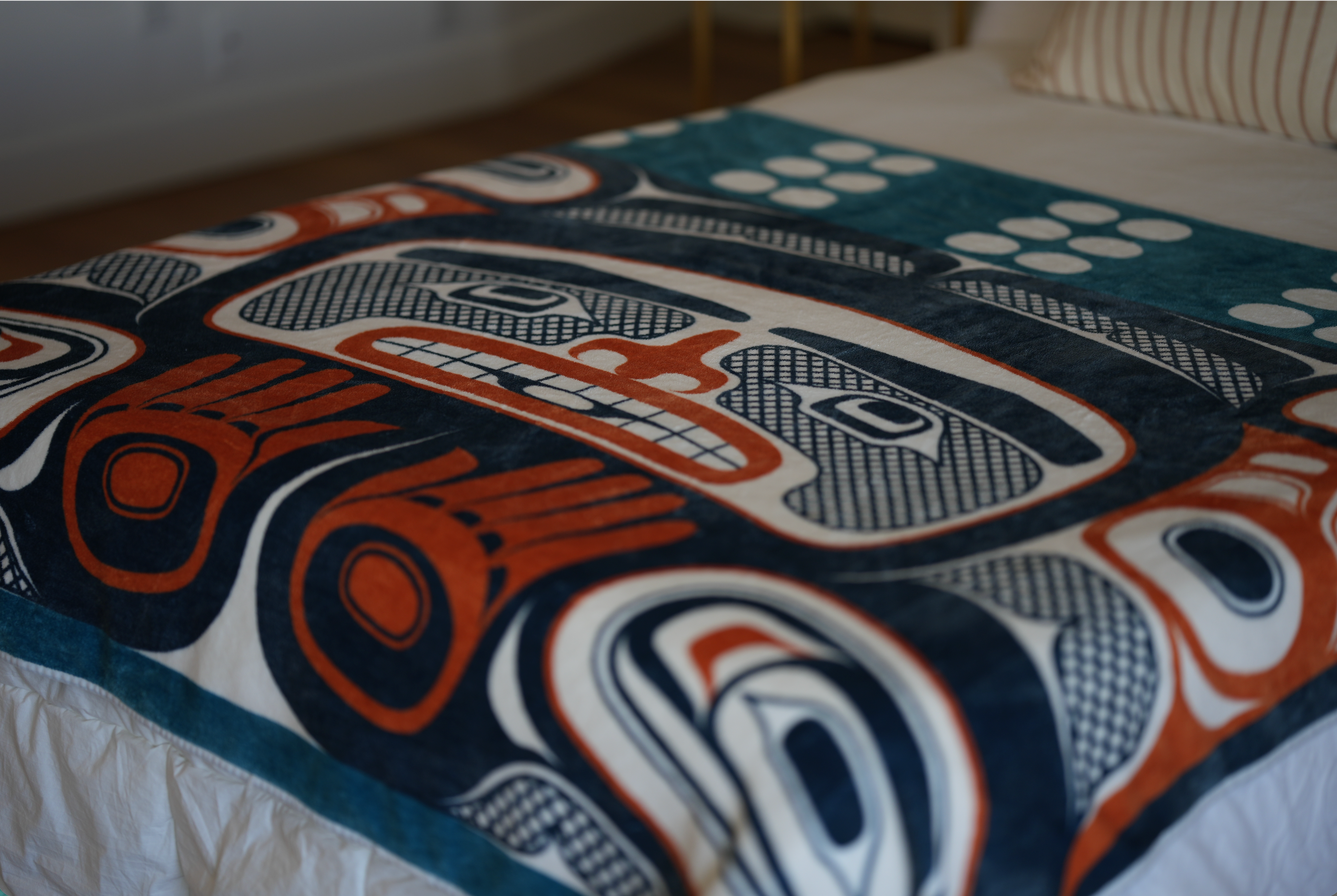 Box Blanket Design by Andy Everson Northwest Coast art blanket