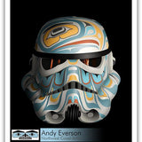 Native fine art print Mask Series Tenacious by indigenous artist Andy Everson