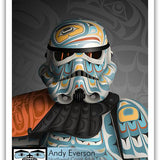Native fine art print called Tenacity by indigenous artist Andy Everson