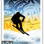 Native fine art print called Thunderbird by indigenous artist Andy Everson