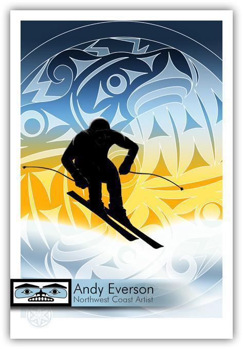 Native fine art print called Thunderbird by indigenous artist Andy Everson