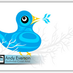 Native fine art print called Tweet by indigenous artist Andy Everson