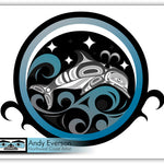 Native fine art print called Wave Dancer by contemporary indigenous artist Andy Everson