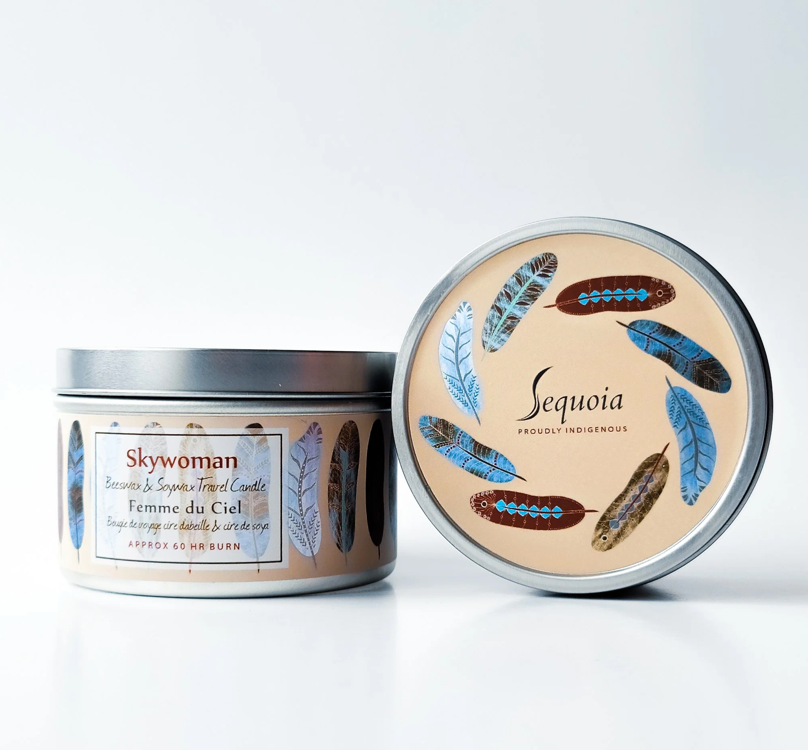Close up of Sequoia candles by indigenous artist 4