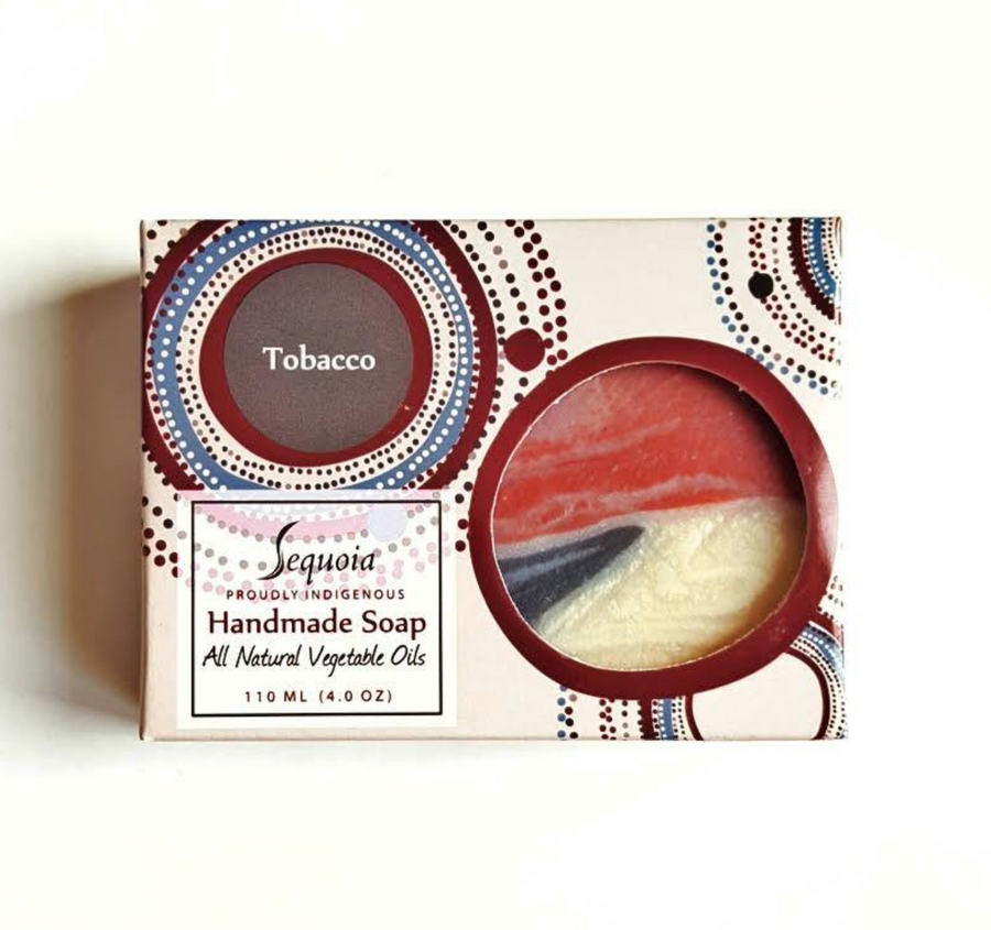 Close up of Sequoia soaps by indigenous artist 17