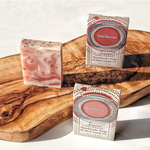 Close up of Sequoia soaps by indigenous artist 22