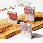 Close up of Sequoia soaps by indigenous artist 25