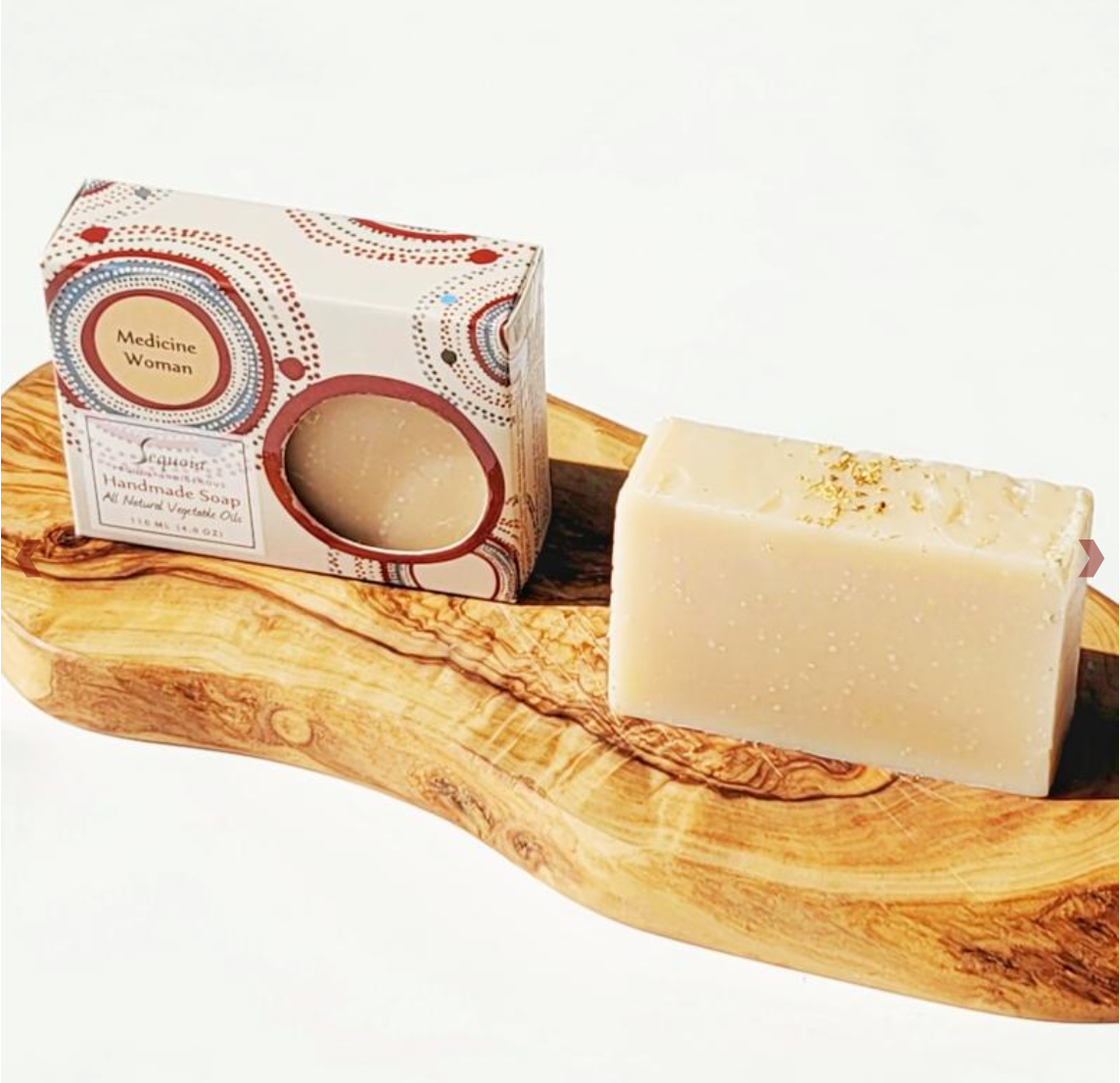 Close up of Sequoia soaps by indigenous artist 5
