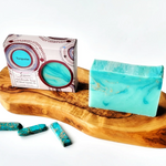 Close up of Sequoia soaps by indigenous artist 6
