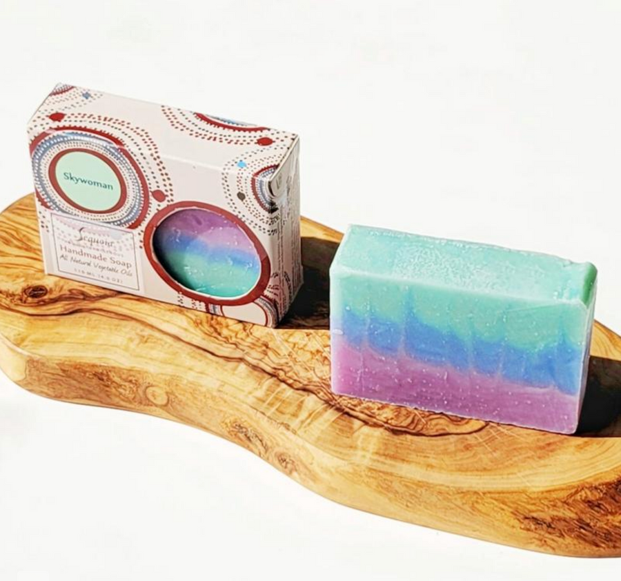 Close up of Sequoia soaps by indigenous artist 7