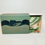 Close up of Totem Healing House candle collection by indigenous artist 6