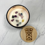 Close up of candle collection by indigenous artist design 5