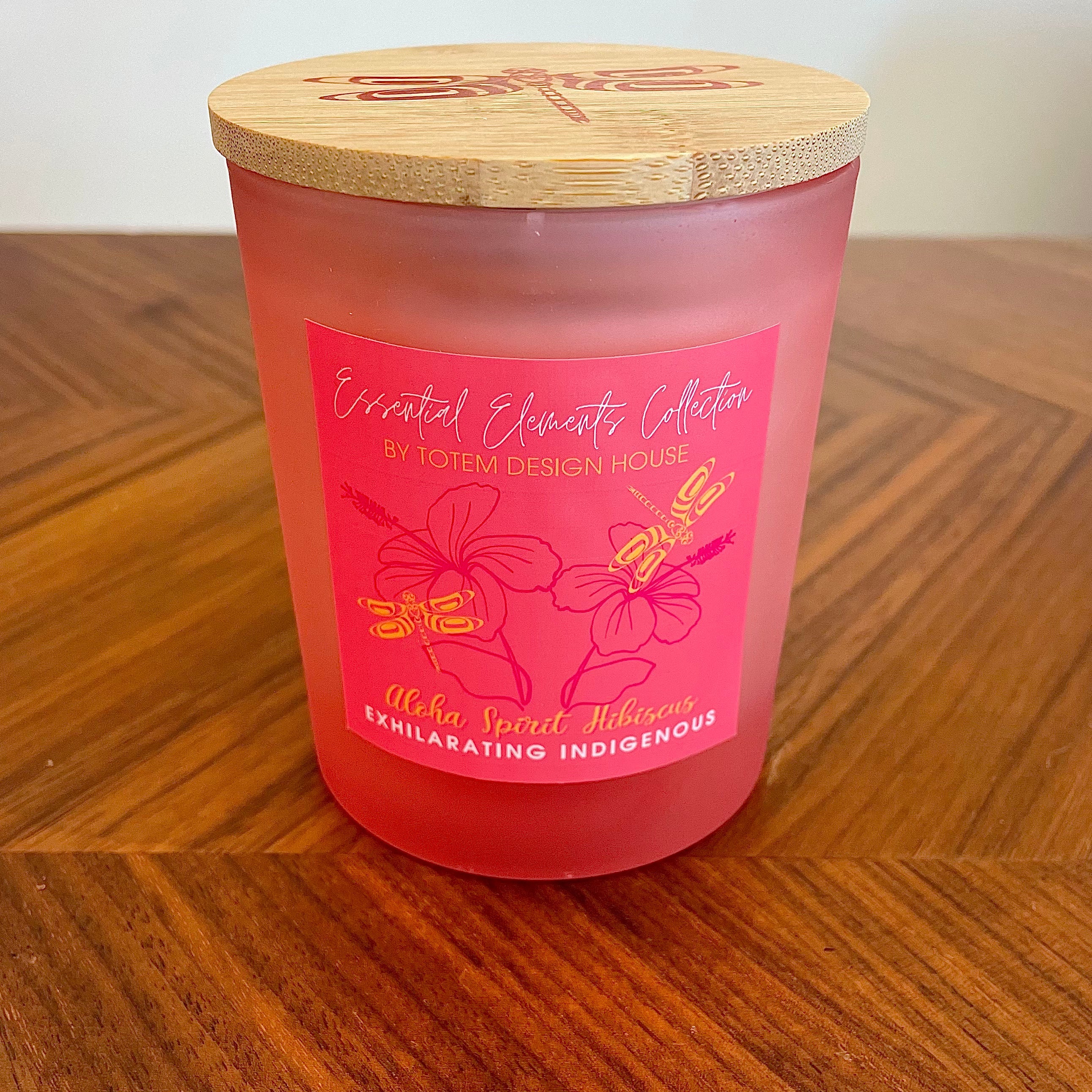 Close up of candle collection by indigenous artist dragonfly