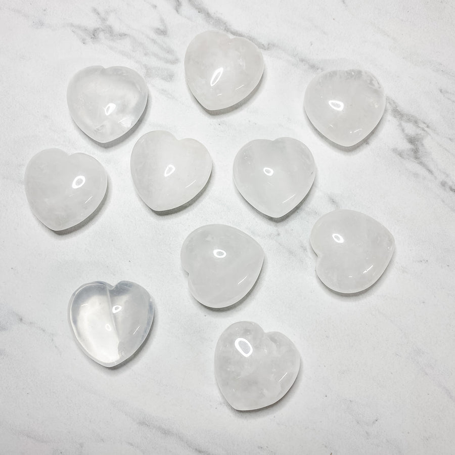 Close up of heart shaped crystals and stones by indigenous artist 3
