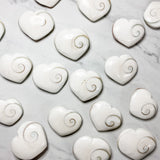 Close up of heart shaped crystals and stones by indigenous artist 4