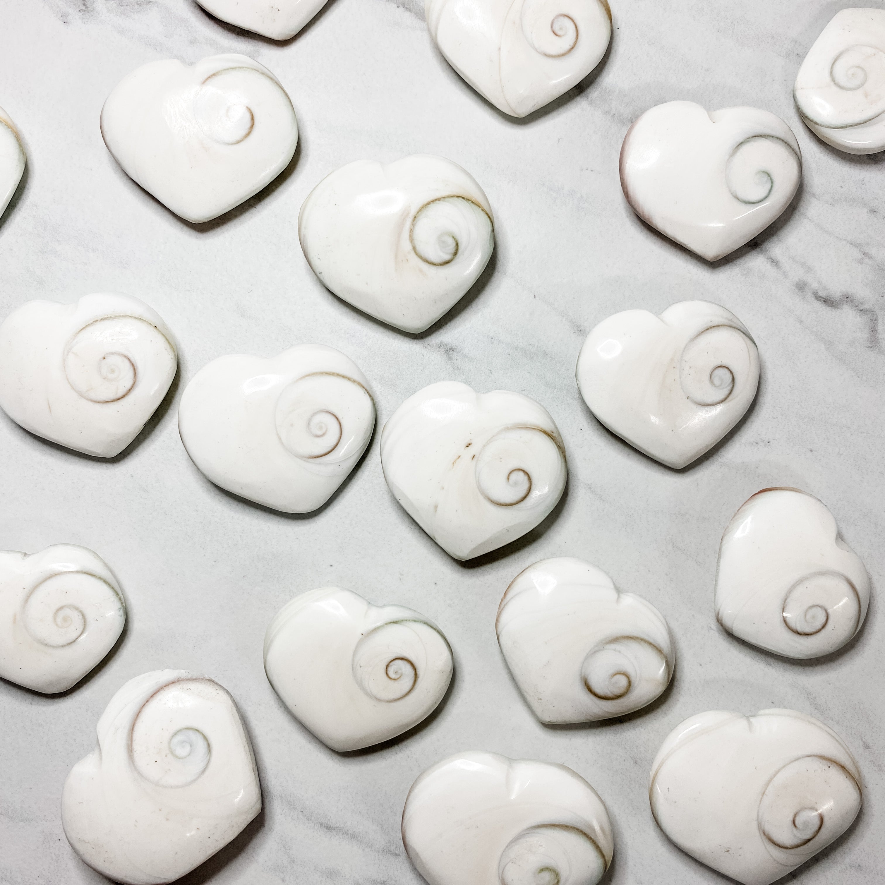 Close up of heart shaped crystals and stones by indigenous artist 4
