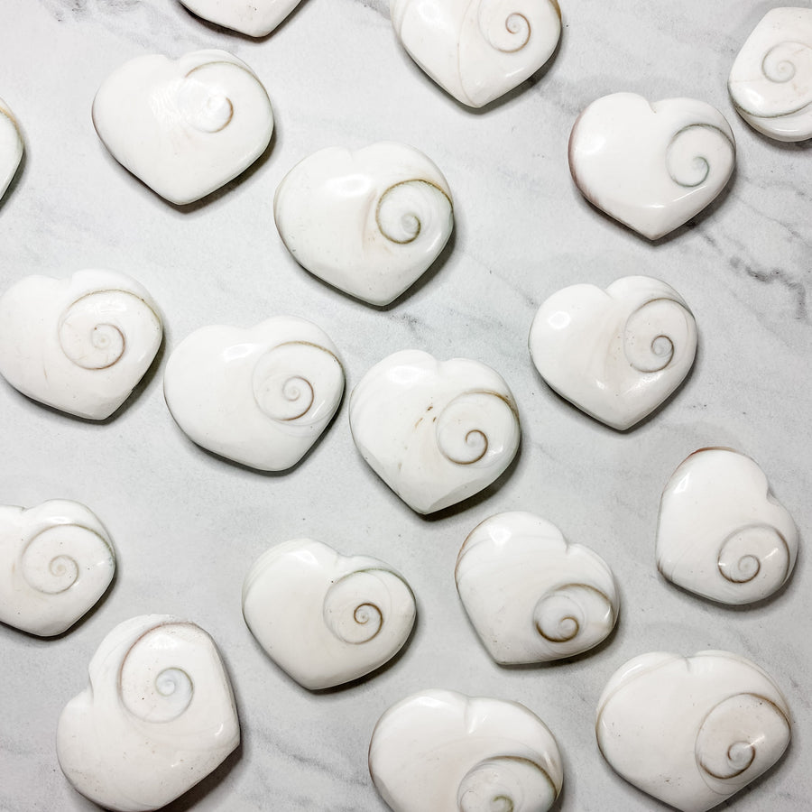 Close up of heart shaped crystals and stones by indigenous artist 4