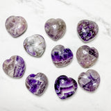 Close up of heart shaped crystals and stones by indigenous artist 5