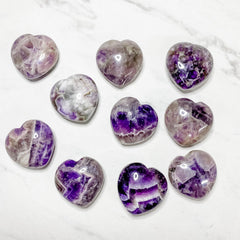 Close up of heart shaped crystals and stones by indigenous artist 5