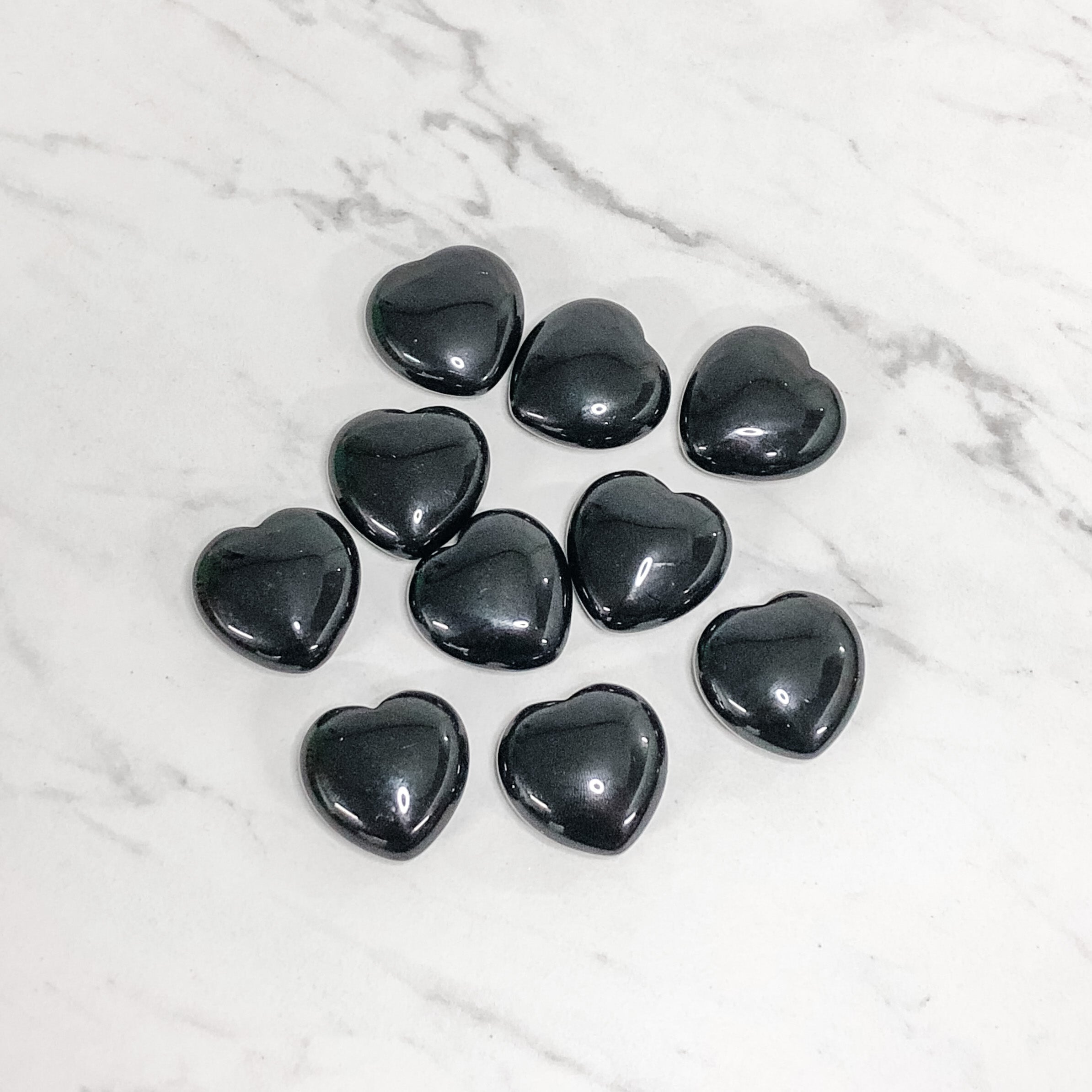 Close up of heart shaped crystals and stones by indigenous artist 6